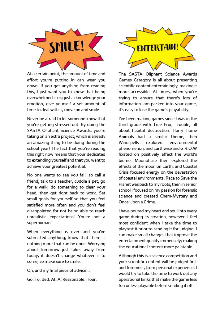 Page3_How to CRUISE Through the SASTA Oliphant Awards